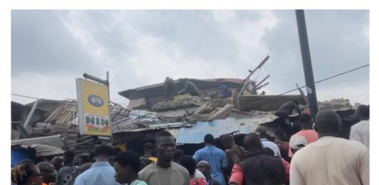 BREAKING: Several feared dead as Three-storey building collapses in Lagos